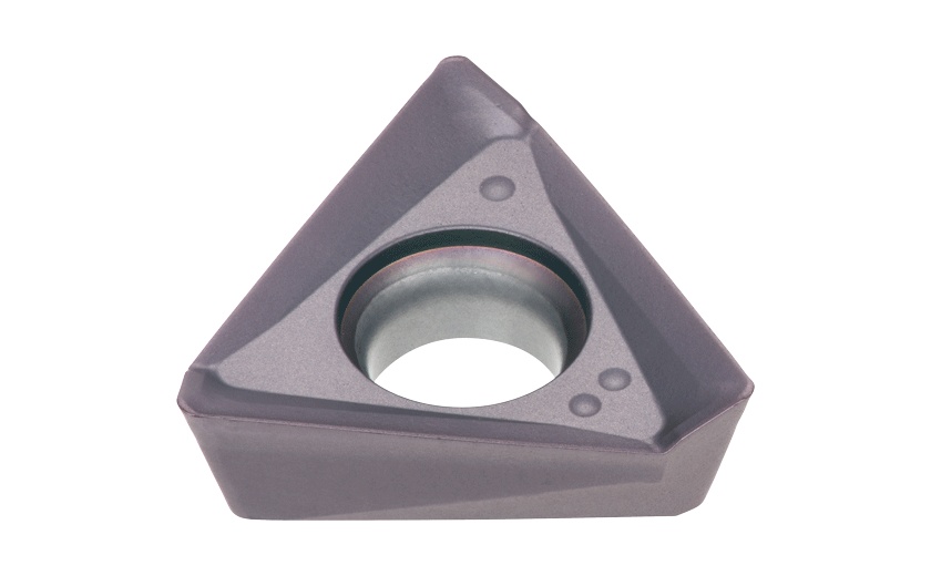 Picture of Tungaloy TOMT150608PDER-MJ AH3135 Milling Insert Triangle AlTiN Carbide 0.031 Corner Radius