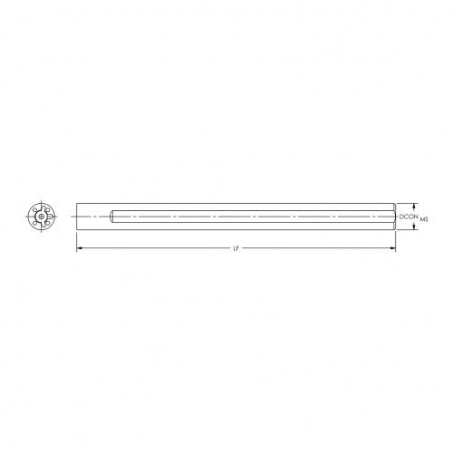 Picture of 3/4 X 6 Heavy METAL Boring Bar Shank Ultra-Dex