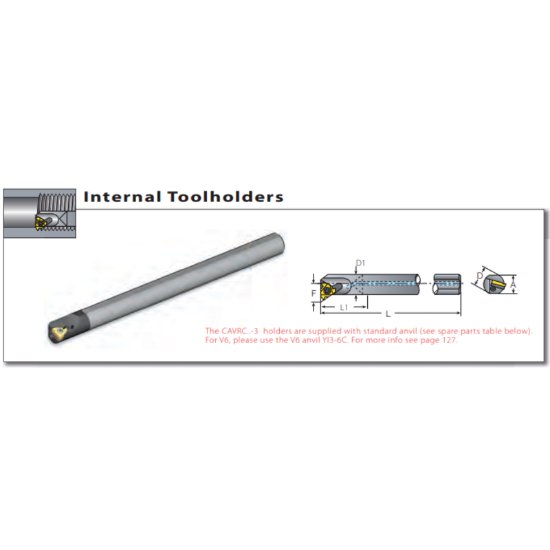 Picture of Vardex CAVRC075-3 Boring Bar Iso Thread