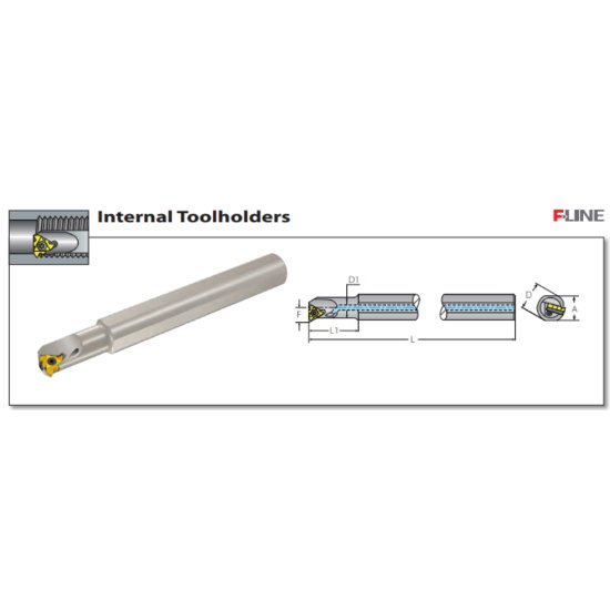 Picture of Vardex AVRC100D-4F Boring Bar Iso Thread
