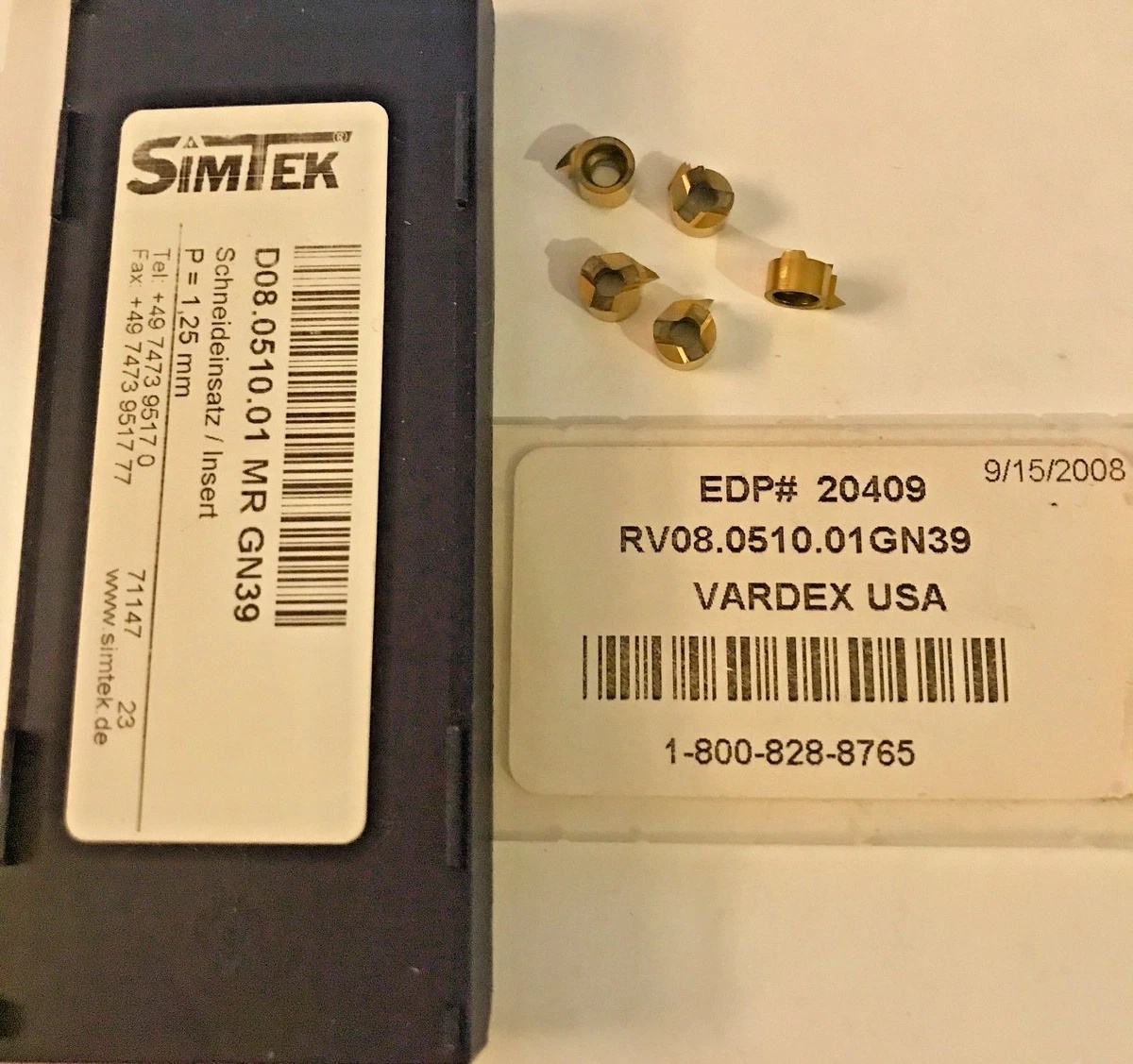 Picture of Vardex 20393 D08.0004.08VRGN39 Threading Mill Thread