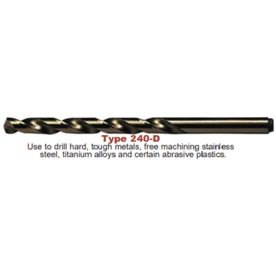 Picture of Viking 8270 15/32 Cobalt Drill Jobber Length Gold Coated