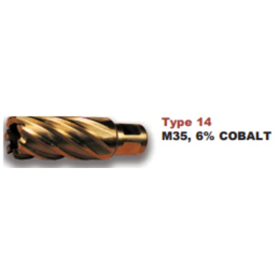 Picture of Viking 16631 7/16" Annular Drill 1 Length Of Cut Gold Coated