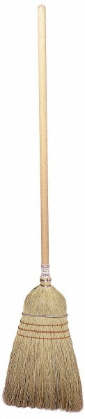 Picture of WEILER 44008 57" OAL Corn Bristle Broom. Wood Handle, 18" Bristle Length