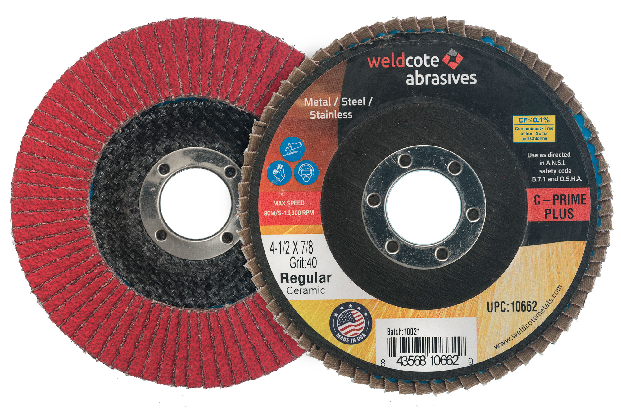 Picture of Weldcote 7 X 7/8 36 Grit C-Prime Disc Disc