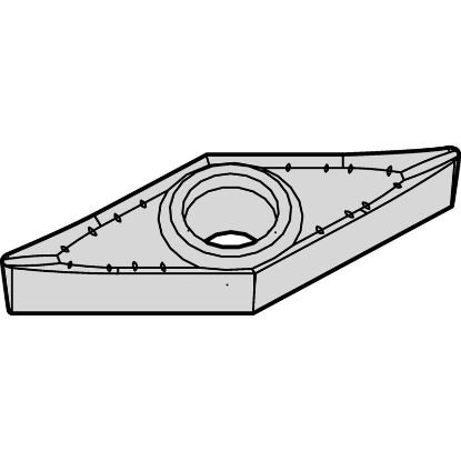 Picture of Widia VCGT220530AL3 HWK15 Positive 35.0 ° Insert Medium, Semi Finishing 2002506