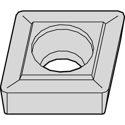 Picture of CCMT32 THM Widia/Kennametal CCMT0408 THM 80.0° Positive Carbide 0.0310 0.79mm Radius Finishing, Semi Finishing