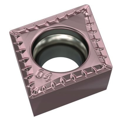 Picture of CCMT251MU TN6010 Widia/Kennametal CCMT09T304MU TN6010 80.0° Positive Carbide 0.0160 0.41mm Radius Finishing, Semi Finishing