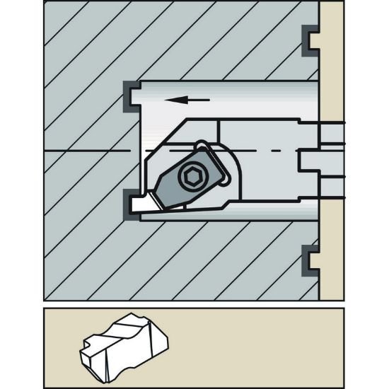 Picture of A16TNSR3 Widia/Kennametal 3632129 Grooving,Groove Threading Boring Bar 1.0000 25.40mm Shank