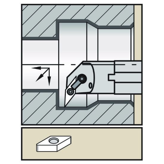 Picture of Widia/Kennametal A20UMVUNR3 35.0° Insert Boring Bar 1.250