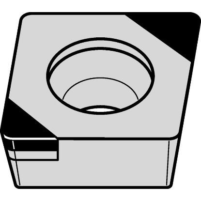 Picture of CPGW32.52S0415 MT WBH10U Widia/Kennametal CPGW09T308S01015 MT WBH10U 80.0° Positive CBN 0.0310 0.79mm Radius Medium, Semi Finishing
