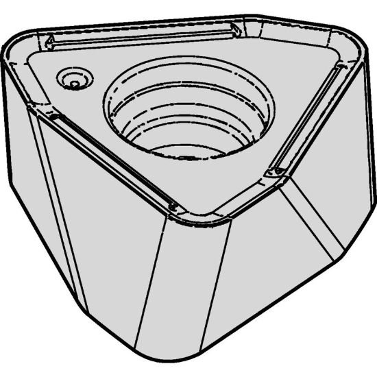 Picture of Widia/Kennametal WOEJ080412SRMM TN6540 Milling Insert Trigon TiAlN 0.048 Corner Radius