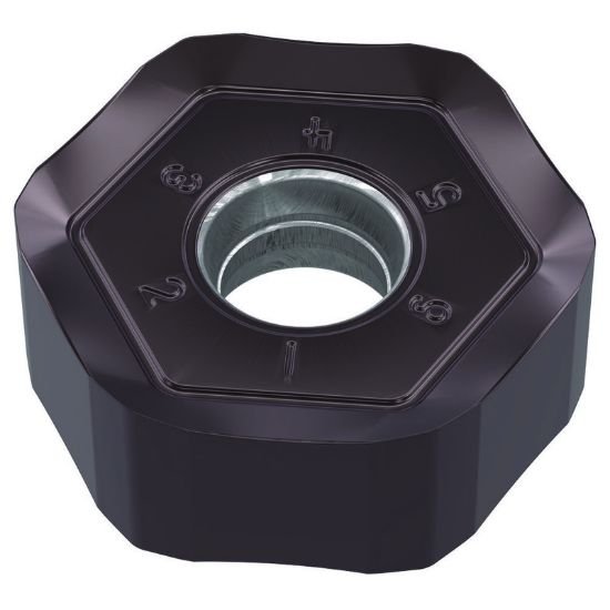 Picture of Widia/Kennametal HNPJ0905ANSNGD WP40Powder Metal Milling Insert Hexagon AlCrN + TiAlN 0.047 Corner Radius