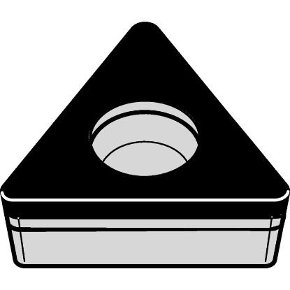 Picture of TPGW21.51S0415C WBH30P Widia/Kennametal TPGW110204S01015C WBH30P Triangle Positive CBN 0.0160 0.41mm Radius Medium, Semi Finishing
