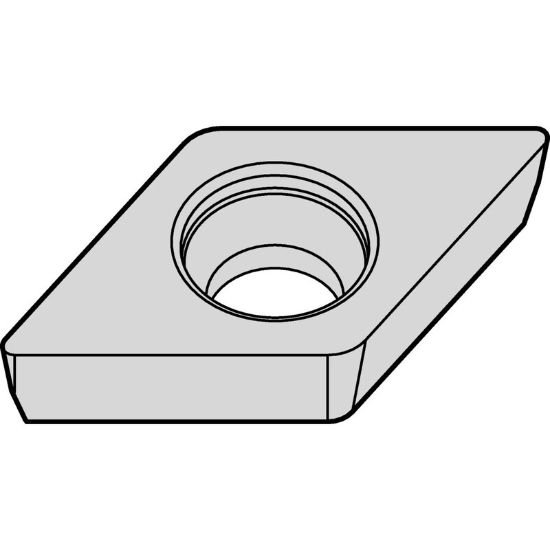 Picture of DCMW21.51 THM Widia/Kennametal DCMW70204 THM 55.0° Positive Carbide 0.0160 0.41mm Radius Medium, Semi Finishing