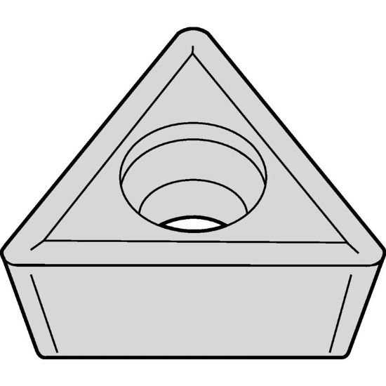 Picture of TCMT32.51 THM Widia/Kennametal TCMT16T304 THM Triangle Positive Carbide 0.0160 0.41mm Radius Finishing, Semi Finishing