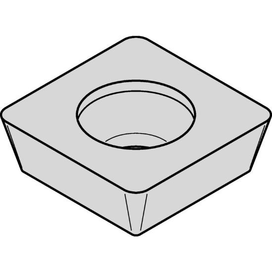 Picture of Widia/Kennametal SDNT322 Milling Insert Square TiN + TiCN + Al2O3 0.031 Corner Radius