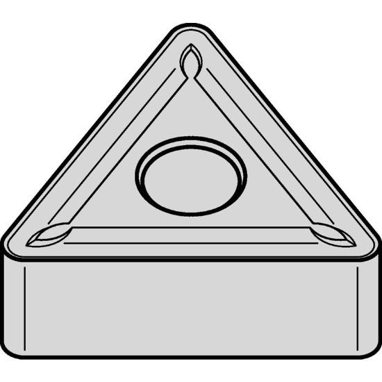 Picture of TNMG332 THM Widia/Kennametal TNMG160408 THM Triangle Negative Carbide 0.0310 0.79mm Radius Medium, Semi Finishing
