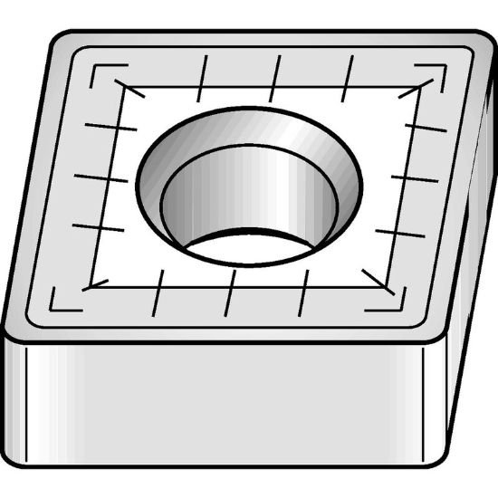 Picture of CNMM6448 TN4000 Widia/Kennametal CNMM1906168 TN4000 80.0° Negative Carbide 0.0630 1.60mm Radius Roughing