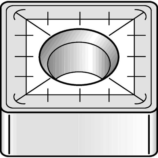 Picture of SNMM4328 TN4000 Widia/Kennametal SNMM1204088 TN4000 Square Negative Carbide 0.0310 0.79mm Radius Roughing, Medium