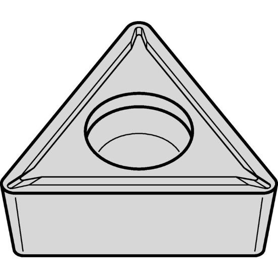 Picture of TPMT21505LF CG5 Widia/Kennametal TPMT110202LF CG5 Triangle Positive Carbide 0.0080 0.20mm Radius Finishing, Semi Finishing
