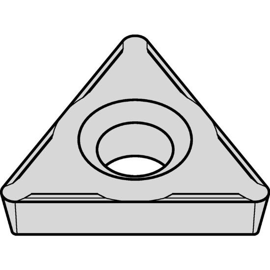 Picture of TPHH21.505 CG5 Widia/Kennametal TPHH110202 CG5 Triangle Positive Carbide 0.0070 0.18mm Radius Finishing, Semi Finishing