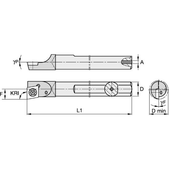 Picture of CCBM51000R Widia/Kennametal CCBM51000R 80.0° Positive General Purpose
