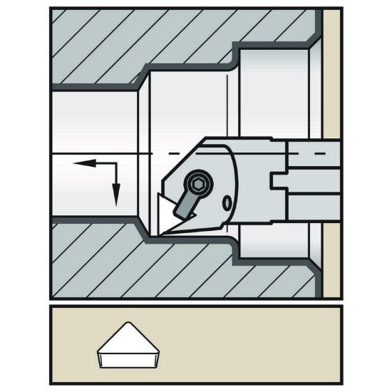 Picture of Widia/Kennametal A20UCTFPR3 Triangle Insert Boring Bar 1.250
