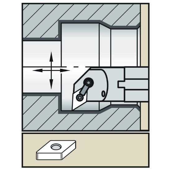 Picture of Widia/Kennametal A32VMDUNR4 55.0° Insert Boring Bar 2.000