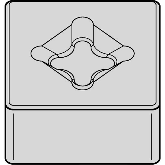 Picture of SNMX453T0820 CW5025 Widia/Kennametal SNMX120712T02020 CW5025 Square Negative Ceramic 0.0470 1.19mm Radius Medium, Semi Finishing