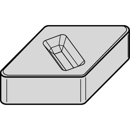 Picture of DNGX353T02020 CW5025 Widia/Kennametal DNGX120712T02020 CW5025 55.0° Negative Ceramic 0.0470 1.19mm Radius Finishing, Semi Finishing