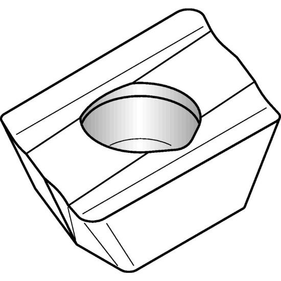 Picture of Widia/Kennametal AONT10T308MH TN6525 Insert Paralelagram TiAlN 0.031 Corner Radius
