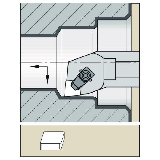 Picture of Widia/Kennametal S40TCCLNR12MN4 80.0° Insert Boring Bar 1.574