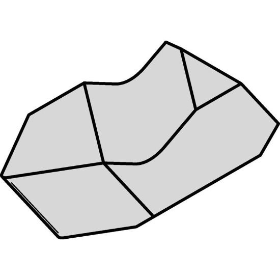 Picture of NT1L Widia/Kennametal 3636551 Groove Threading,Threading Insert 0.0030 0.08mm Radius Ext 14.00TPI - 44.00TPI Int 12.00TPI - 24.00TPI 60.0°