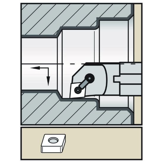 Picture of Widia/Kennametal A50UMCLNR16 80.0° Insert Boring Bar 1.968