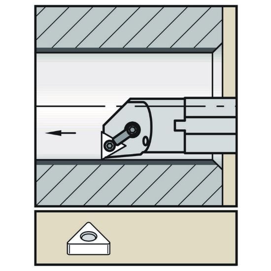 Picture of Widia/Kennametal A40TMTFINEL16 Triangle Insert Boring Bar 1.574