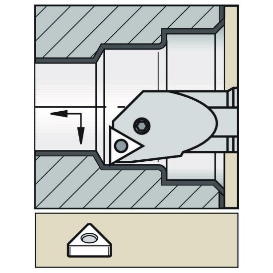 Picture of Widia/Kennametal A32UPTFINER16 Triangle Insert Boring Bar 1.259