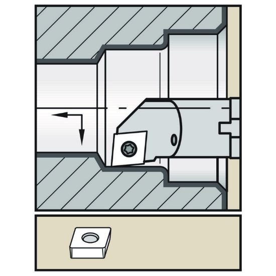 Picture of Widia/Kennametal A08JSCLCL06 80.0° Insert Boring Bar 0.315