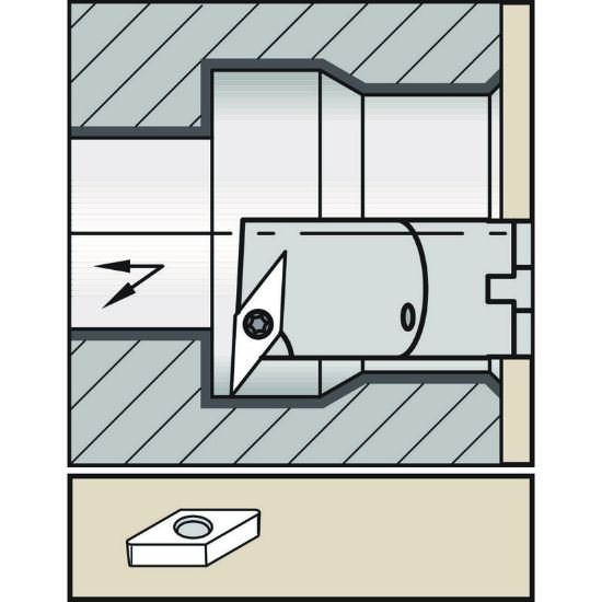 Picture of Widia/Kennametal A25TSVUBL16 35.0° Insert Boring Bar 0.984