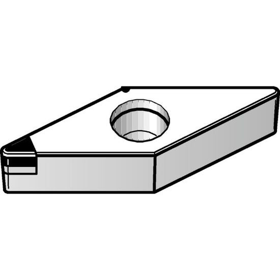 Picture of VBGW332S0415M WBH25P Widia/Kennametal VBGW160408S01015M WBH25P 35.0° Positive CBN 0.0310 0.79mm Radius Finishing, Semi Finishing