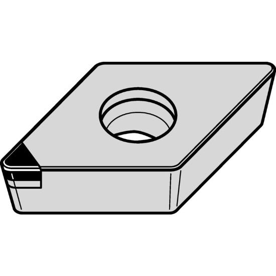 Picture of DCGW2151FST WDN25U Widia/Kennametal DCGW070204FST WDN25U 55.0° Positive PCD 0.0160 0.41mm Radius Medium, Semi Finishing