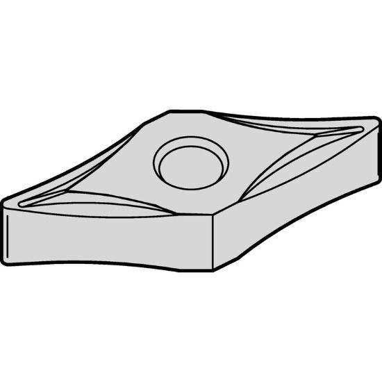 Picture of VNGP330 TN10U Widia/Kennametal VNGP160401 TN10U 35.0° Negative Carbide 0.0040 0.10mm Radius Medium, Semi Finishing