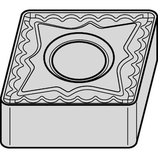Picture of CNMG4326P TN15M Widia/Kennametal CNMG1204086P TN15M 80.0° Negative Carbide 0.0310 0.79mm Radius Medium, Semi Finishing