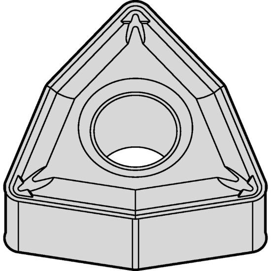 Picture of WNMG4312P TN10U Widia/Kennametal WNMG0804042P TN10U Trigon Negative Carbide 0.0160 0.41mm Radius Medium, Semi Finishing