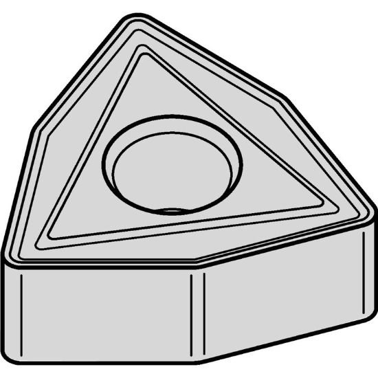 Picture of WNMG4337N TN10P Widia/Kennametal WNMG0804127N TN10P Trigon Negative Carbide 0.0470 1.19mm Radius Medium, Semi Finishing