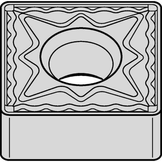 Picture of SNMG4326P TN10P Widia/Kennametal SNMG1204086P TN10P Square Negative Carbide 0.0310 0.79mm Radius Medium, Semi Finishing