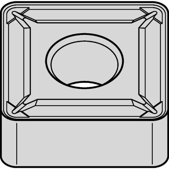 Picture of SNMG4322P TN15U Widia/Kennametal SNMG1204082P TN15U Square Negative Carbide 0.0310 0.79mm Radius Medium, Semi Finishing