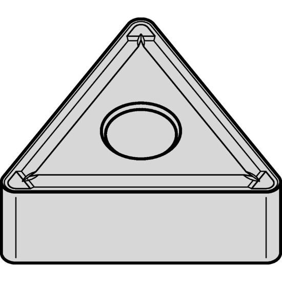 Picture of TNMG3322PTN20P Widia/Kennametal TNMG1604082PTN20P Triangle Negative Carbide 0.0310 0.79mm Radius Medium, Semi Finishing