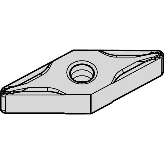 Picture of VNMG3326P TN30M Widia/Kennametal VNMG1604086P TN30M 35.0° Negative Carbide 0.0310 0.79mm Radius Medium, Semi Finishing