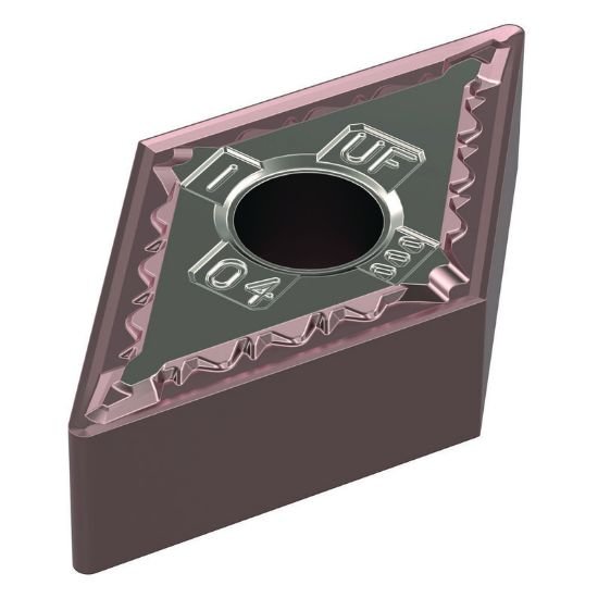Picture of DNMG442UF WM15CT Widia/Kennametal DNMG150608UF WM15CT 55.0° Negative Carbide 0.0310 0.79mm Radius Medium, Semi Finishing